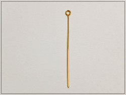 RST Korupiikit 40 mm Ø 0.6 mm silmukalla, kulta, 10 kpl