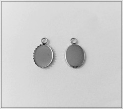 Korupohja 10 x 8 mm kapussille, ruostumaton teräs