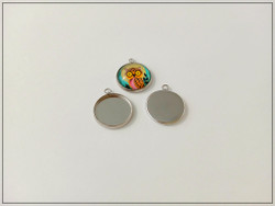 Korupohja pyöreä Ø 14 mm kapussille, ruostumaton teräs