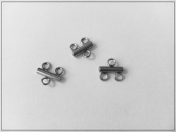 Korulinkki, 2-rivinen 9 x 10 mm, ruostumaton teräs