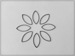 Korulinkki, markiisi, 22 x 10 x 16 mm, ruostumaton teräs
