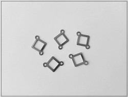 Korulinkki, neliö 16.5 x 12 mm, ruostumaton teräs