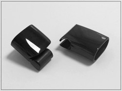 Magneettilukko 10 x 7 mm, musta, ruostumaton teräs