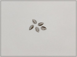 Metalliriipus lehti 7 x 3.5 mm, ruostumaton teräs, 5 kpl