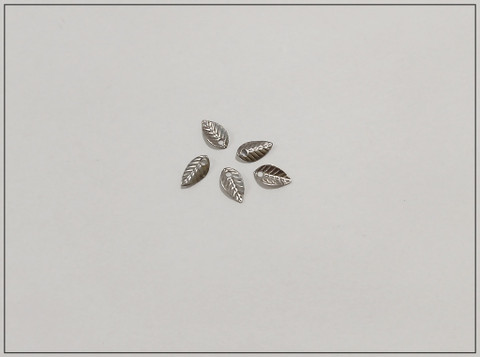 Metalliriipus lehti 7 x 3.5 mm, ruostumaton teräs, 5 kpl