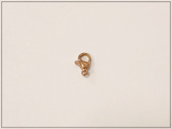 Papukaijalukko 10 x 6 mm, ruusukulta, ruostumaton teräs