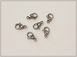 Papukaijalukko 11 x 7 mm, ruostumaton teräs