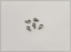 Papukaijalukko 9 x 6 mm, ruostumaton teräs, 5 kpl