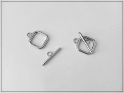 Riimulukko neliö 18 x 13.5 mm, ruostumaton teräs