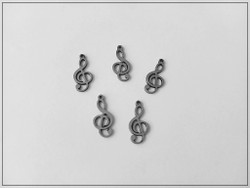 Metalliriipus, nuottiavain 17 x 8 mm, ruostumaton teräs