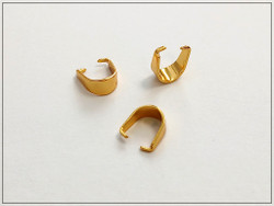 Riipuspidike 8 x 7 x 4 mm, ruostumaton teräs, kullanvärinen