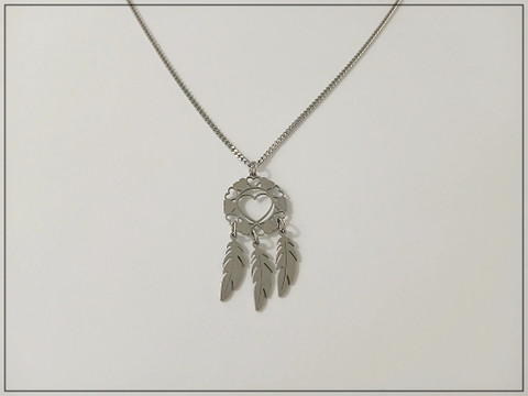 Unisieppari riipuskoru ketjulla, ruostumaton teräs