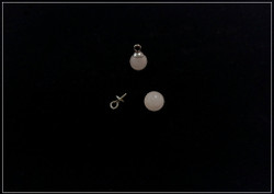 Ruusukvartsi, puoliporattu, Ø 6 mm