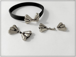 Salpalukko 10 x 2 mm nauhalle, antiikkihopeanvärinen