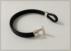 T-lukko + vastakpl Ø 5 mm nauhalle