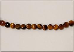 Tiikerinsilmä Ø 6 mm, litteä pyöreä