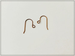 Titaani korviskoukut, pronssi, pari