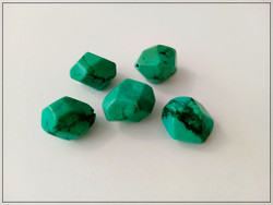 Turkoosi A, 14 x 18 mm, fas. nugetti, 5 kpl