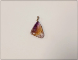 Ametriini, uniikki kiviriipus .925 riipuspidikkeellä