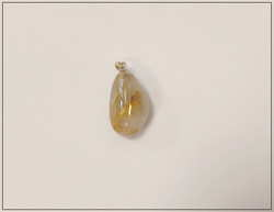 Rutiilikvartsi, uniikki kiviriipus .925 pidikkeellä