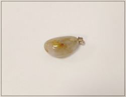 Rutiilikvartsi, uniikki kiviriipus .925 pidikkeellä