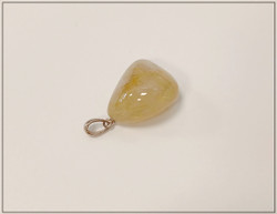 Rutiilikvartsi, uniikki kiviriipus .925 pidikkeellä