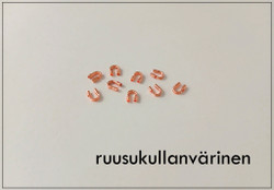 Vaijerinsuojus, 5 x 4 mm, korumetalli, eri värejä, 10 kpl/pss