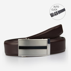 Ruskea nahkavyö 35mm Automaattioljella