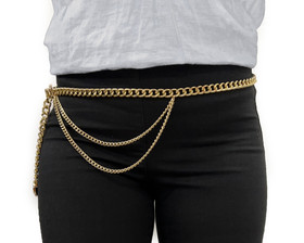 Kullanvärinen Soljellinen ketjuvyö