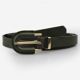 Oliivinvihreä vyö 20mm- nahkavuorisoljella