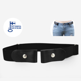 Musta soljeton joustinvyö 40mm