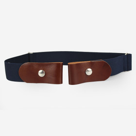 Sini-ruskea Soljeton joustinvyö 40mm