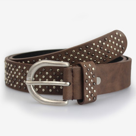 Vaaleanruskea niittivyö 35mm- antiikkisoljella