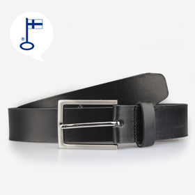 VENIZ XL nahka farkkuvyö 40mm Musta