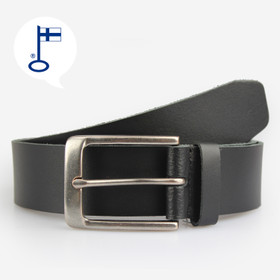 VENIZ 40mm Musta nahka farkkuvyä