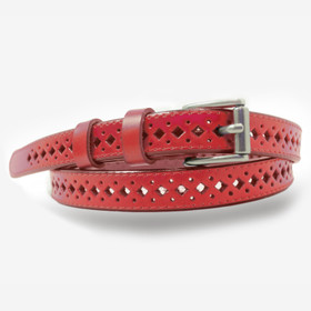 L. reikävyö 20mm punainen