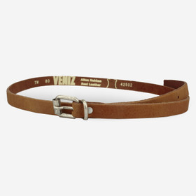 L. Ruskea nahkavyö 15mm rullasoljella