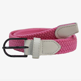 L. Vaaleanpuna-Valko Joustovyö 25mm gunmetal solje