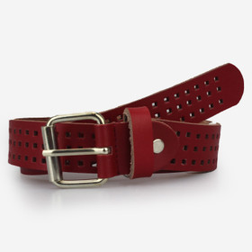 L. Punainen Reikävyö 30mm rullasoljella