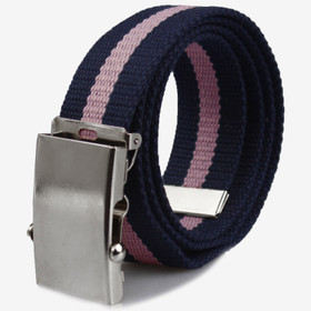 L. Navy/Pinkki canvasvyö 35mm