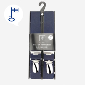 Lasten henkselit 25mm tummansiniset H-malli