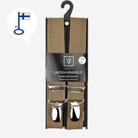 Lasten Beiget henkselit 25mm H-malli