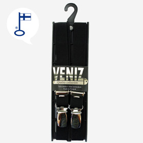 Lasten henkselit 18mm mustat H-malli