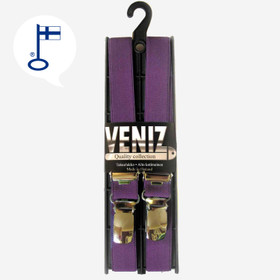 Lasten henkselit 18mm lilat H-malli