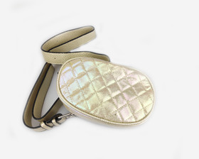 VENIZ Kullanvärinen tikattu ovaali vyölaukku