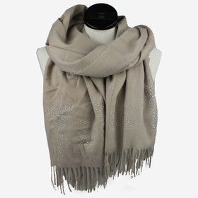 Paksu huivi- strasseilla -Khaki