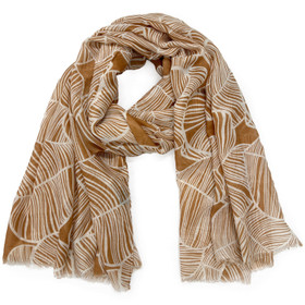 Huivi lehtikuosi -Ruskea