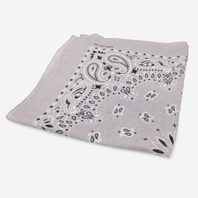 Puuvilla bandana huivi -Vaaleanharmaa