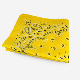 Puuvilla bandana huivi -Keltainen