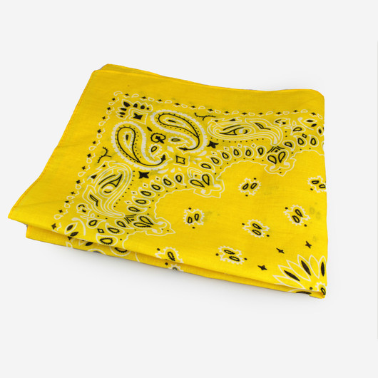 Puuvilla bandana huivi -Keltainen